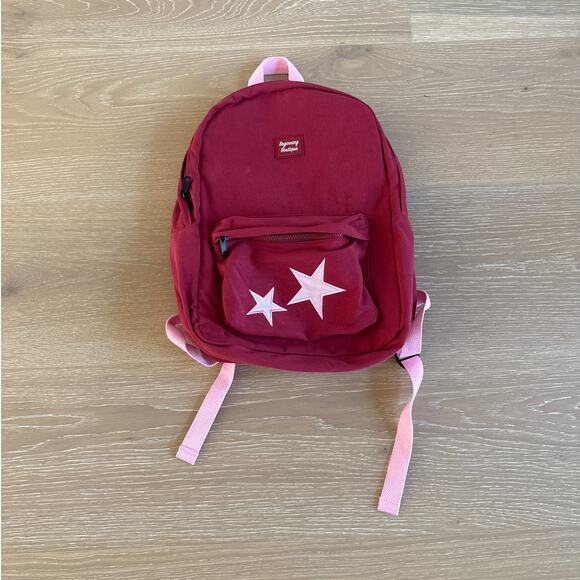 Beginning Boutique Backpack Stars Red Pink